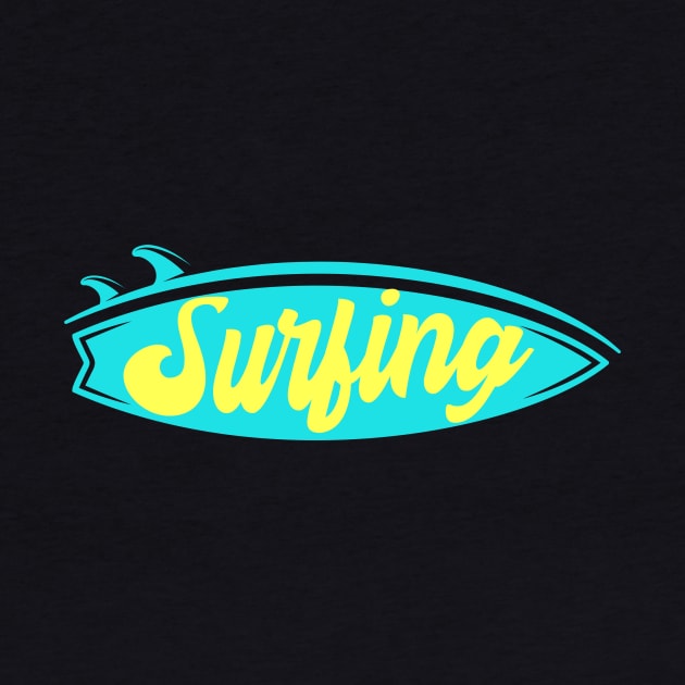 Surfing Surfboard Surfer by Foxxy Merch